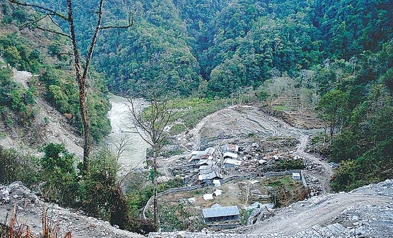 अरुण तेस्रो मुआब्जा विवादका कारण पावरहाउसको काम सात दिनदेखि ठप्प